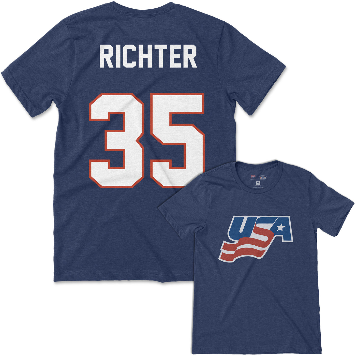 Team USA Mike Richter Jersey Tee - Streaker Sports