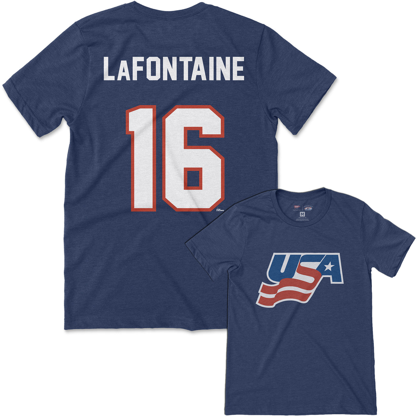 Team USA Pat LaFontaine Jersey Tee - Streaker Sports
