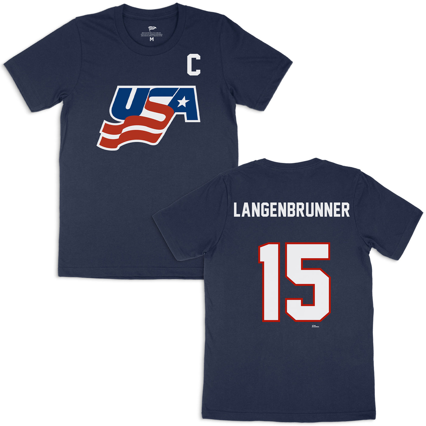 Team USA Jamie Langenbrunner Jersey Tee - Streaker Sports