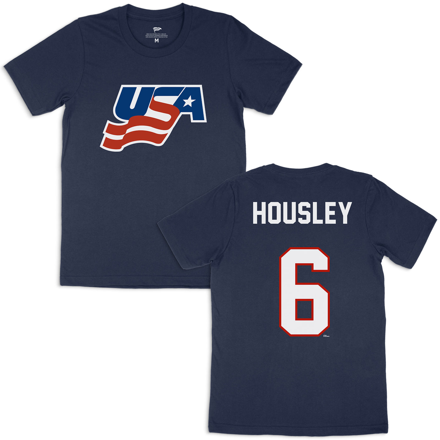 Team USA Phil Housley Jersey Tee - Streaker Sports