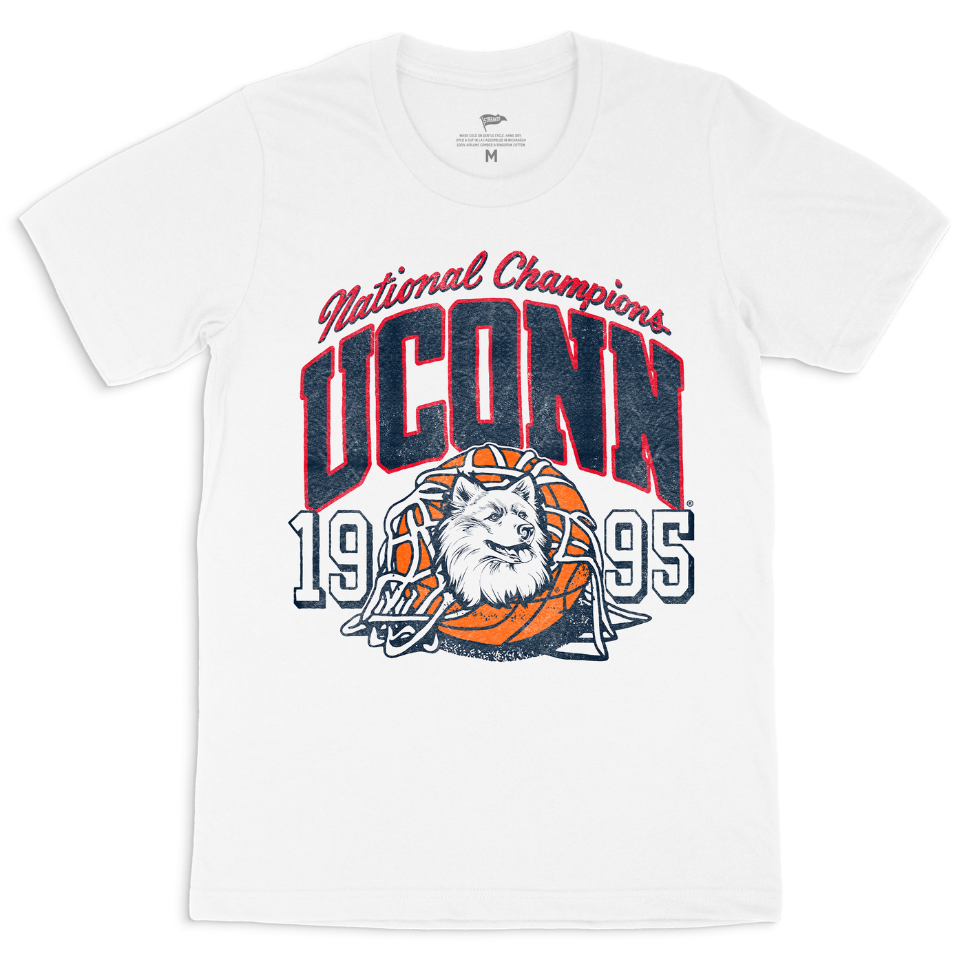 UConn Vintage 1995 Basketball Champions Tee - Streaker Sports