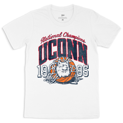 UConn Vintage 1995 Basketball Champions Tee - Streaker Sports