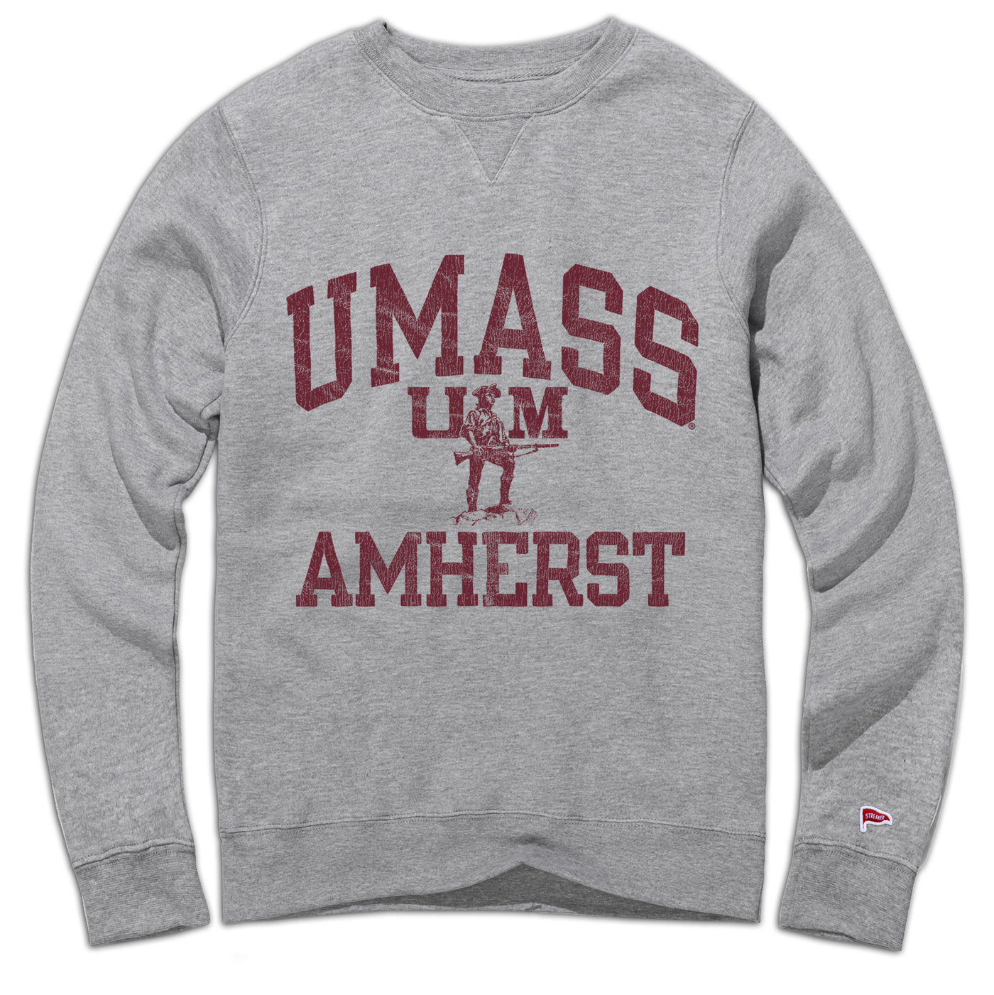 UMass Vintage Campus Crewneck Sweatshirt - Streaker Sports