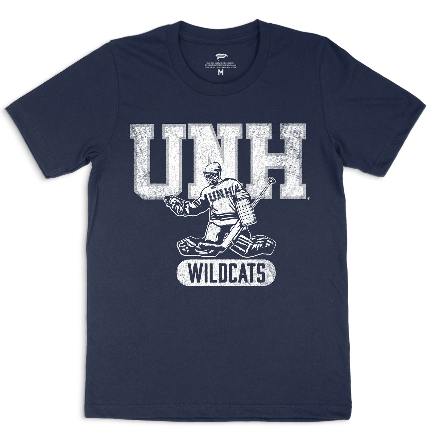 UNH Vintage Hockey Goalie Tee