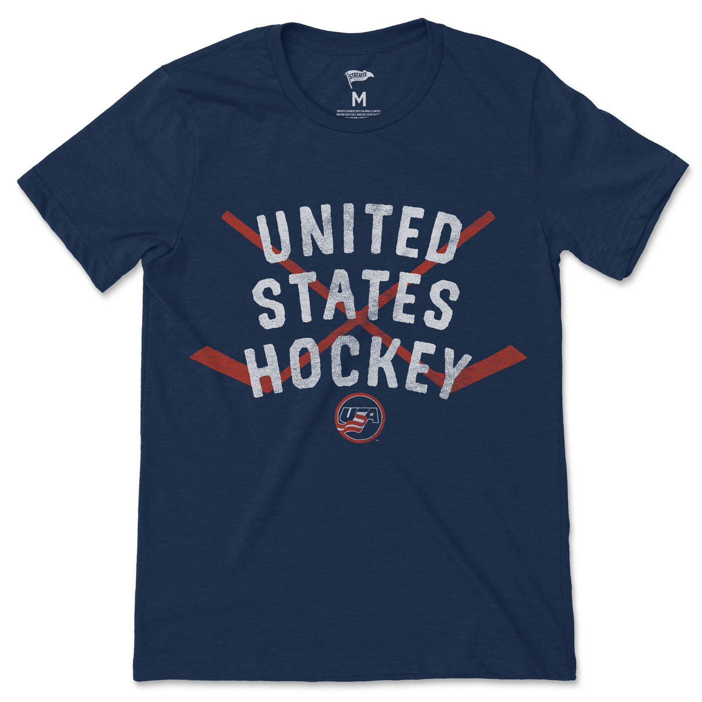 USA Hockey Crossed Sticks Tee - Streaker Sports