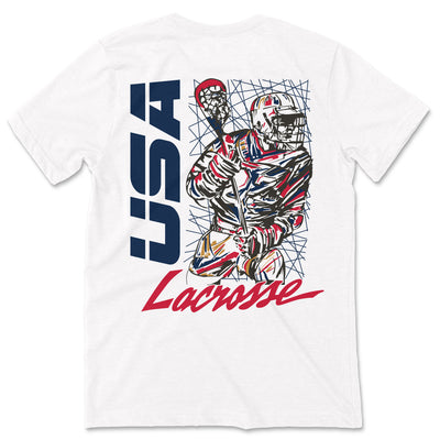 USA Lacrosse Retro Player Tee - Streaker Sports