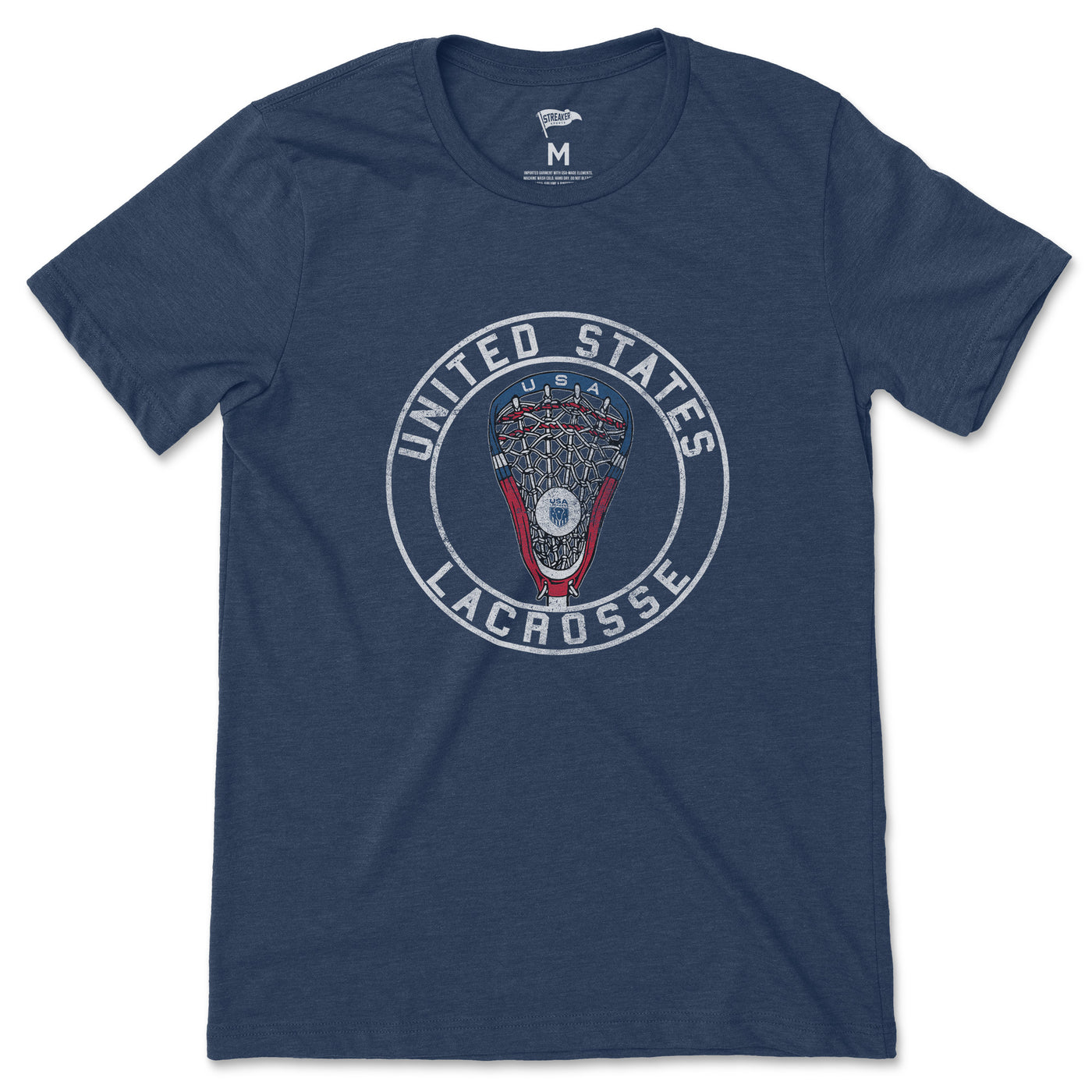 USA Lacrosse Vintage Crest Tee - Streaker Sports