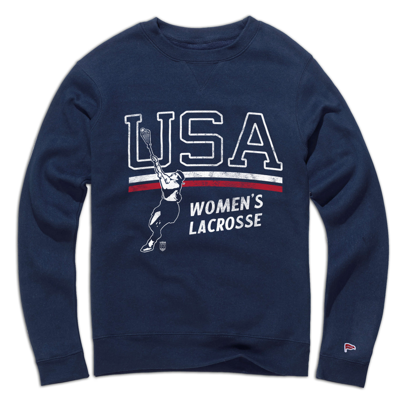 USA Women's Lacrosse Crewneck Sweatshirt - Streaker Sports