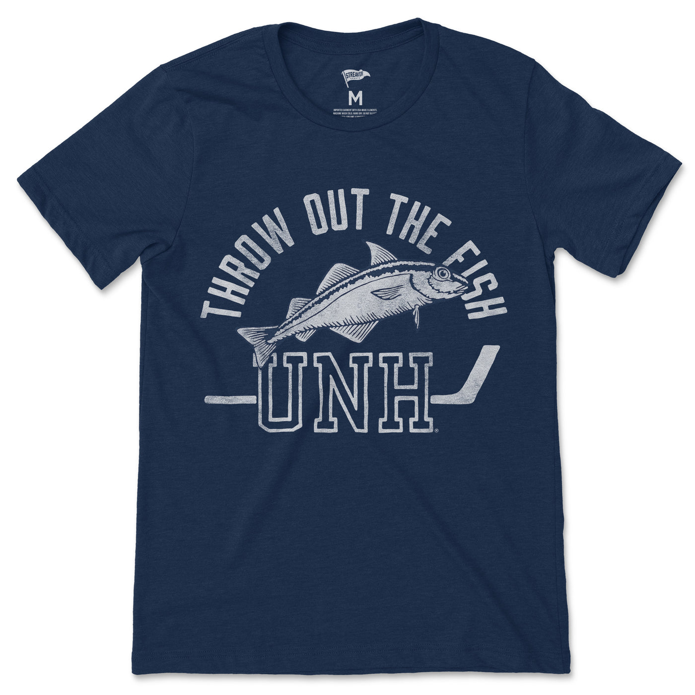 UNH Throw Out The Fish Hockey Tee - Streaker Sports