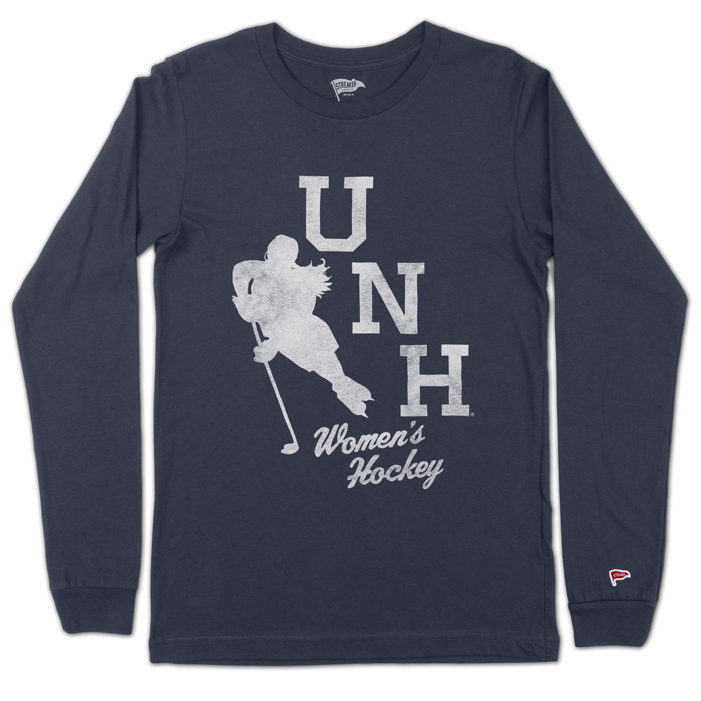 UNH Vintage Womens Hockey Long Sleeve - Streaker Sports