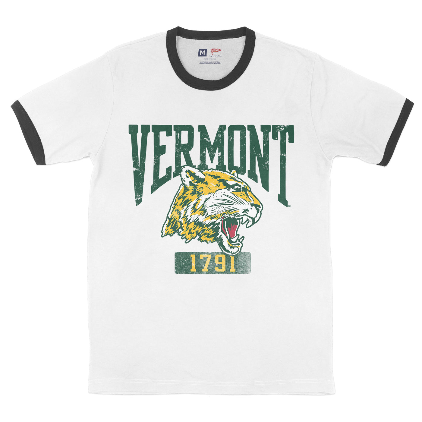 University of Vermont Vintage Catamount Ringer - Streaker Sports