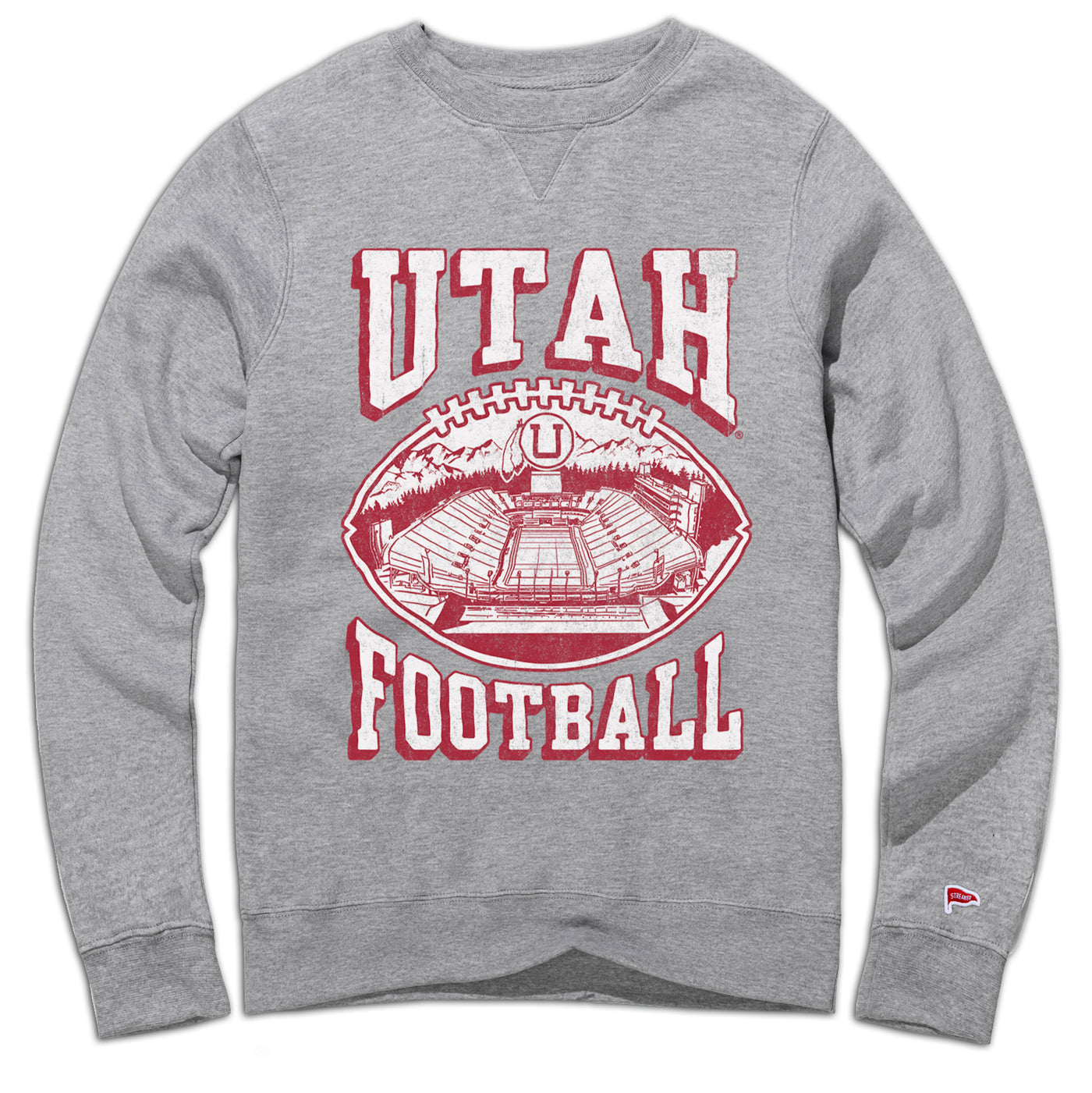 Utah Utes Vintage Football Crewneck Sweatshirt – Streaker Sports