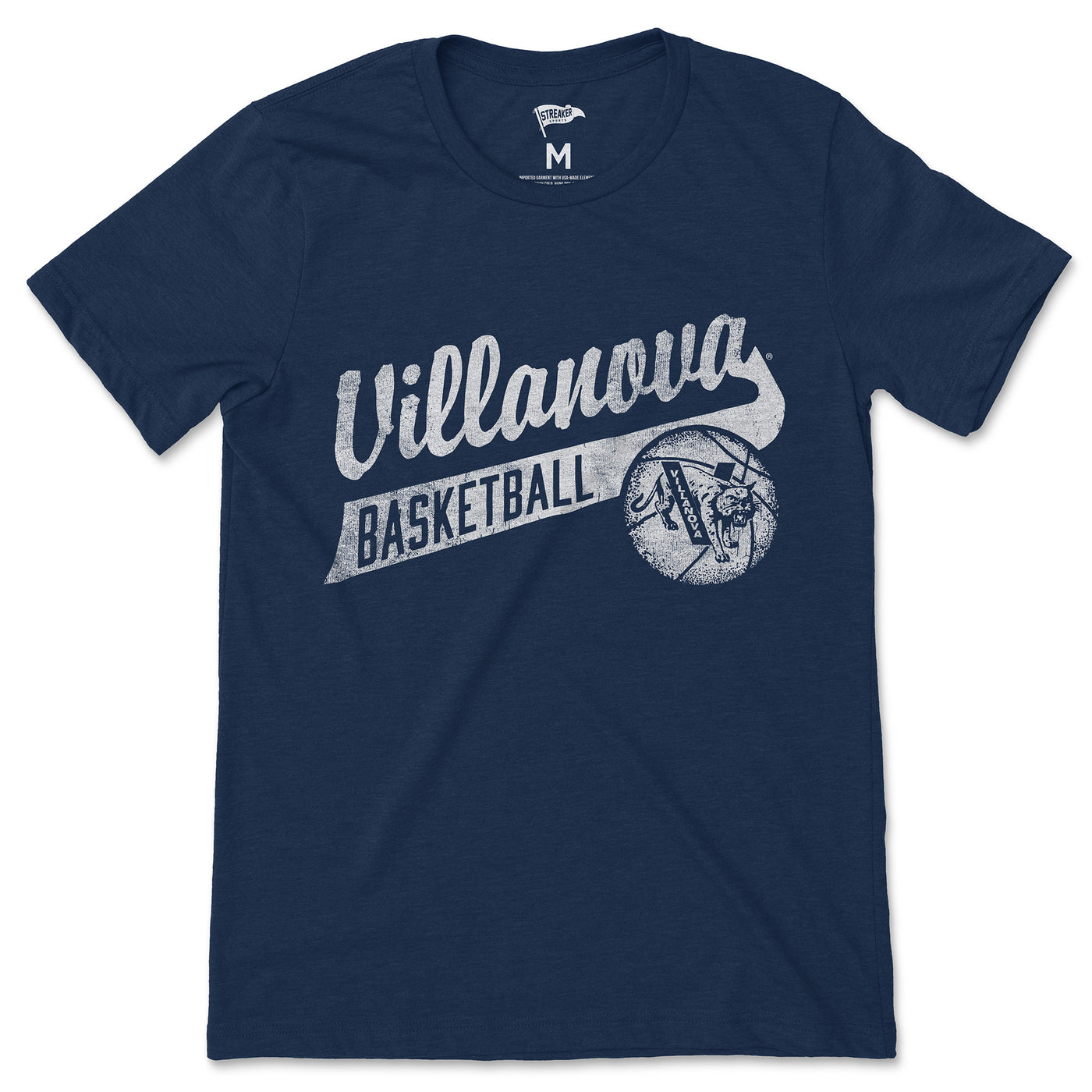 Villanova Vintage Basketball Tee - Streaker Sports