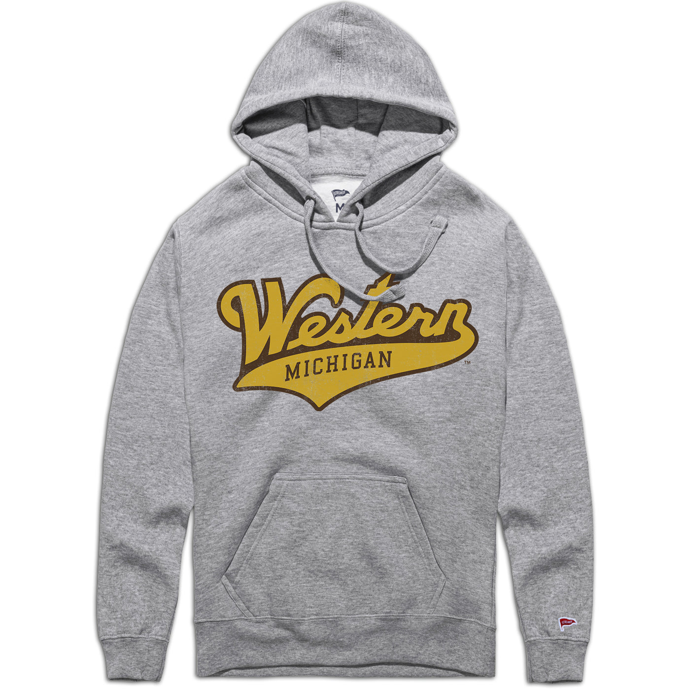 Western Michigan Vintage Script Hoodie - Streaker Sports
