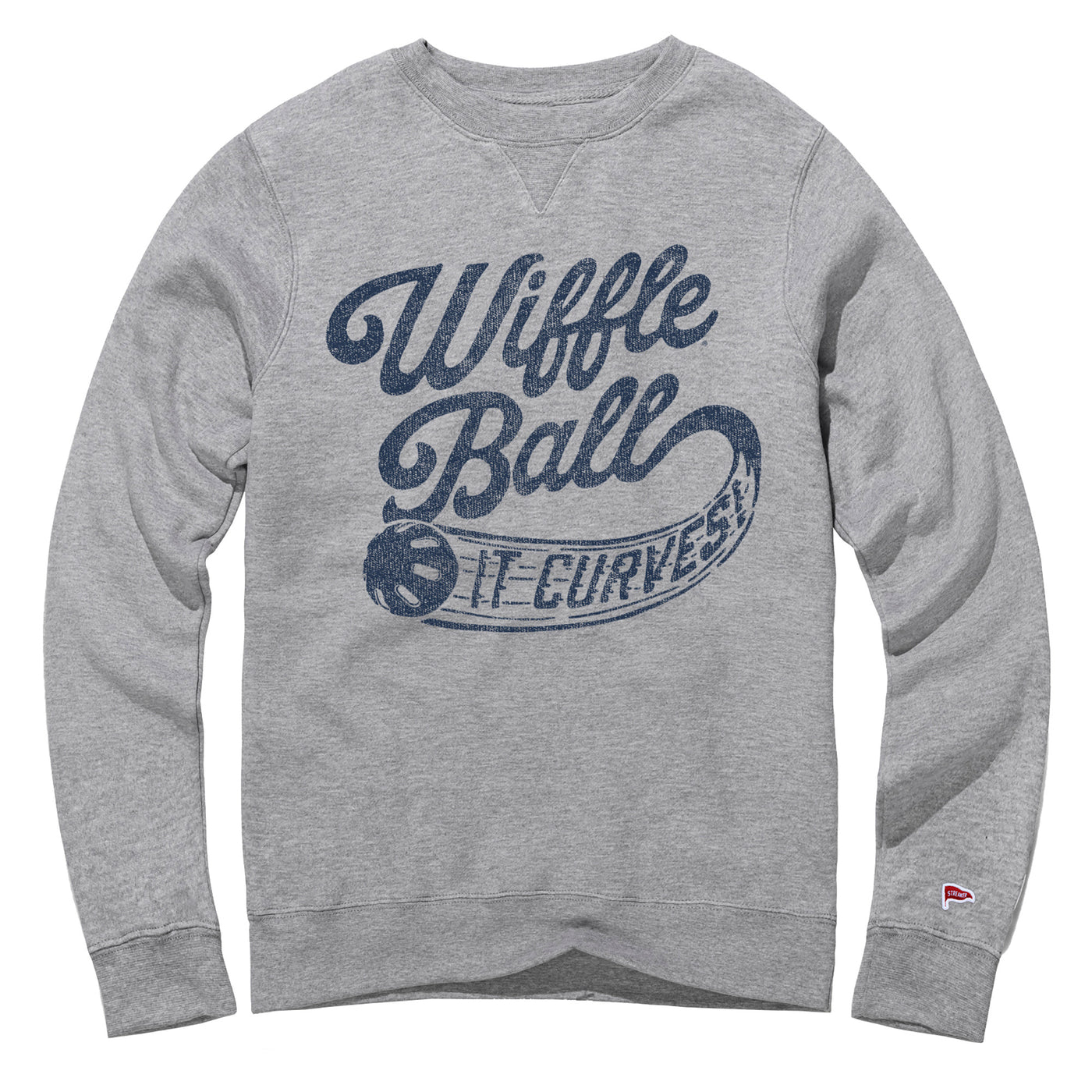 Wiffle Ball Script Crewneck Sweatshirt - Streaker Sports