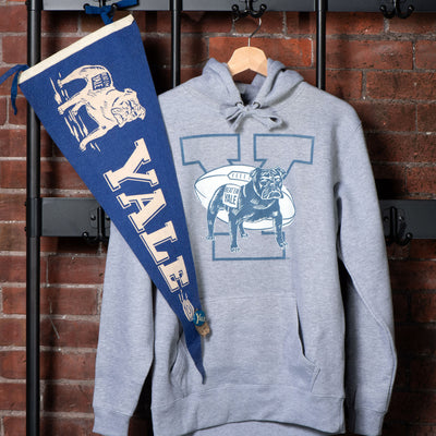 Yale Vintage Handsome Dan Football Hoodie - Streaker Sports