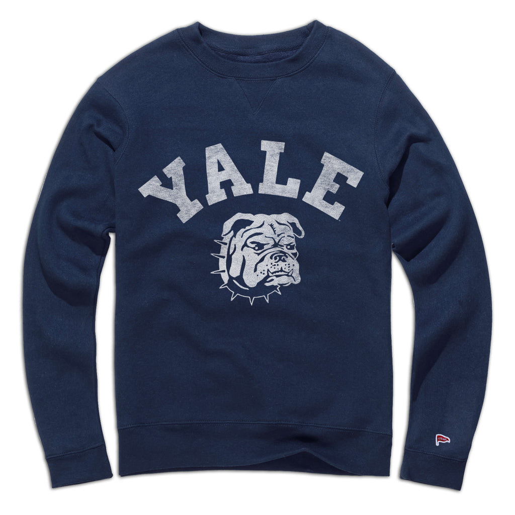 [ YALE ]★ UNIVERSITY DAN CREWNECK Streaker Sports Yale Vintage Handsome Dan Crewneck