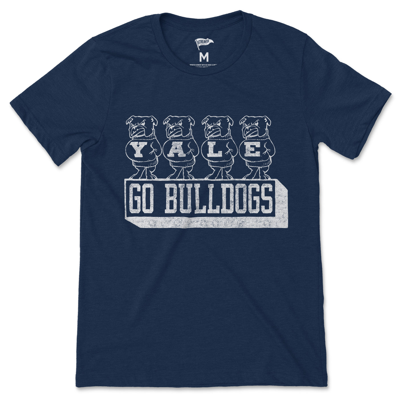 Yale Vintage Handsome Dan Lineup Tee - Streaker Sports