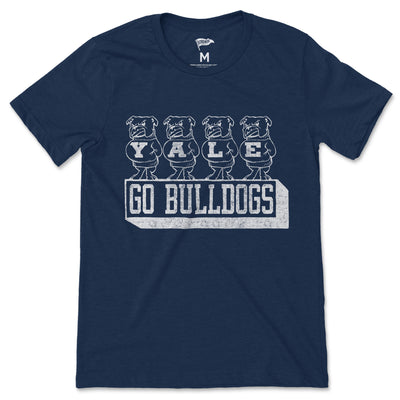 Yale Vintage Handsome Dan Lineup Tee - Streaker Sports