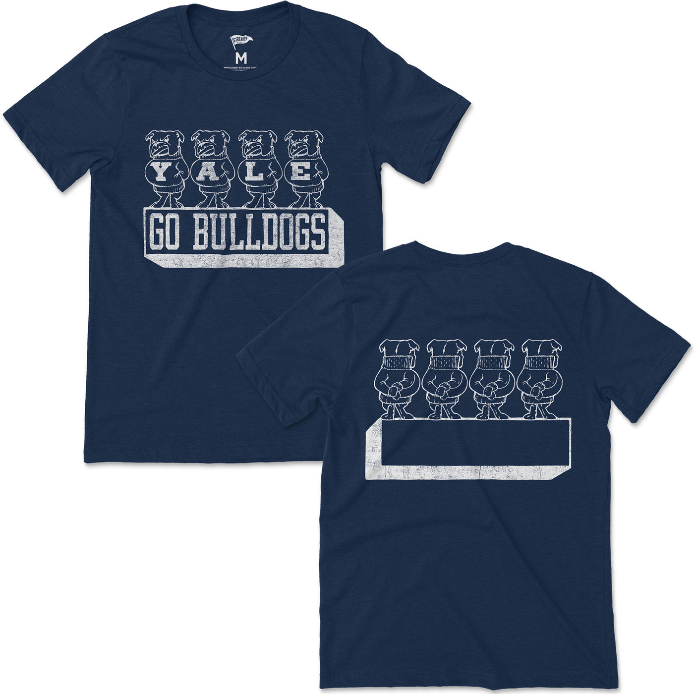 Yale Vintage Handsome Dan Lineup Tee - Streaker Sports