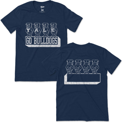 Yale Vintage Handsome Dan Lineup Tee - Streaker Sports