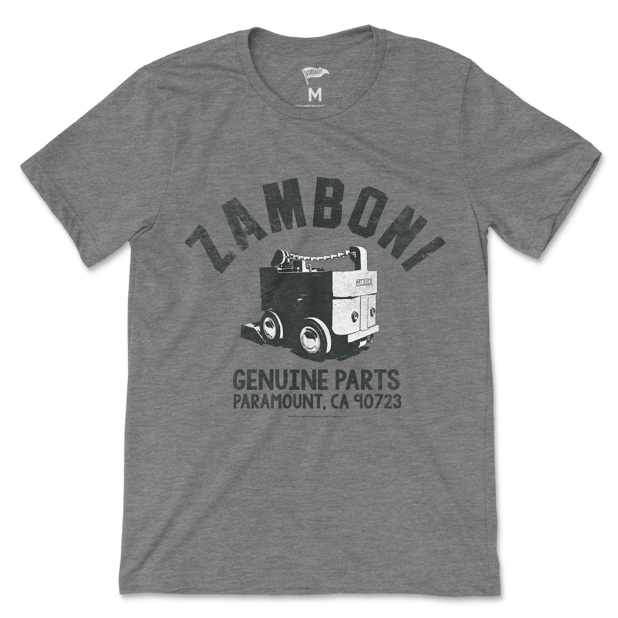 Streaker Sports Zamboni Genuine Parts Tee Iconic Sports Heritage Tee