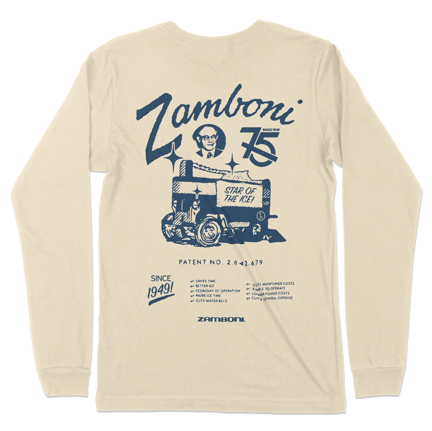 Zamboni 75th Anniversary Long Sleeve - Streaker Sports