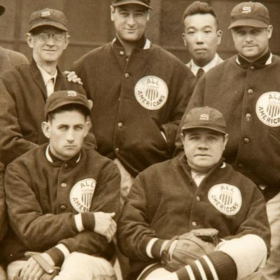 1934 US Tour of Japan Long Sleeve Baseball Shirt - Streaker Sports