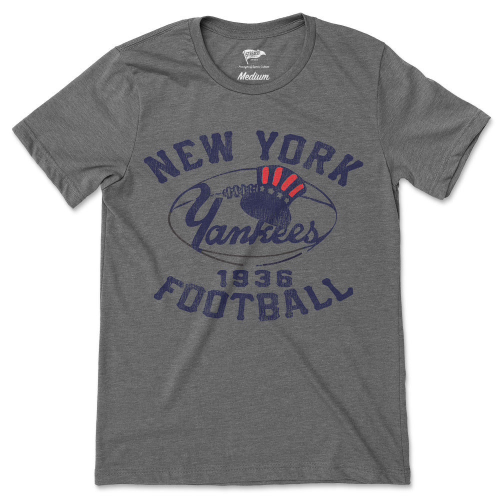 1936 New York Yankees Football Tee - Streaker Sports