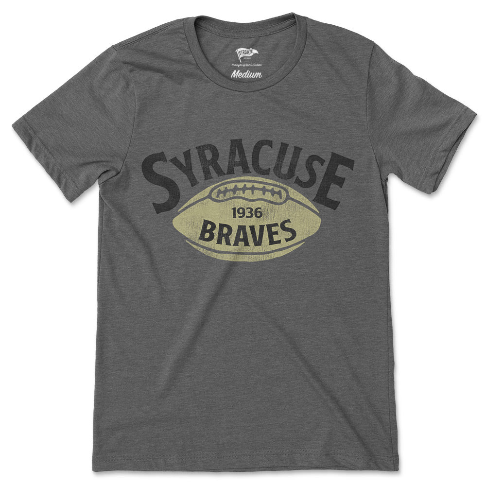 1936 Syracuse Braves Football Tee - Streaker Sports