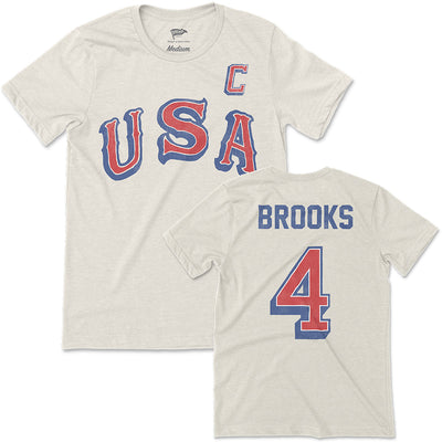 1968 Herb Brooks Jersey Tee - Streaker Sports
