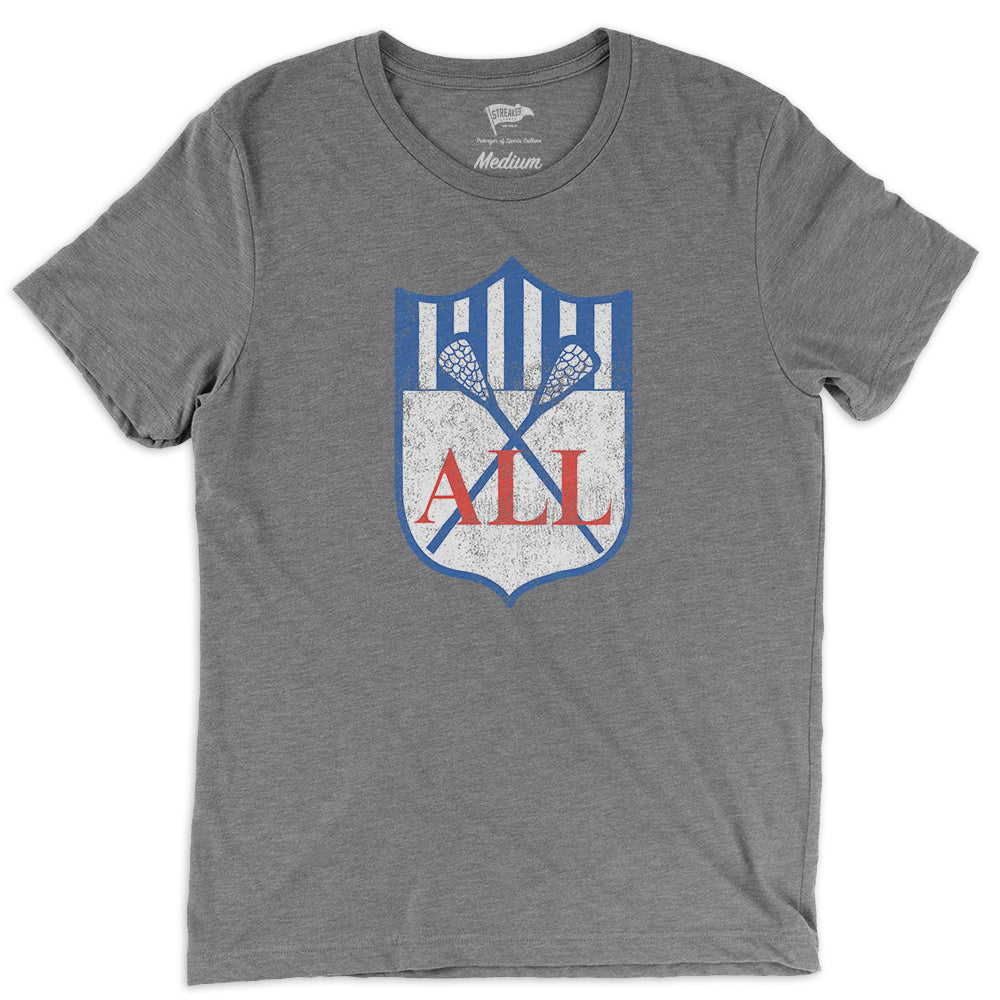 1988 American Lacrosse League Logo Tee - Streaker Sports