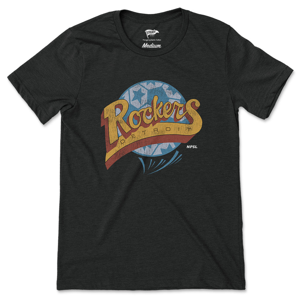 1990 Detroit Rockers Logo Tee - Streaker Sports