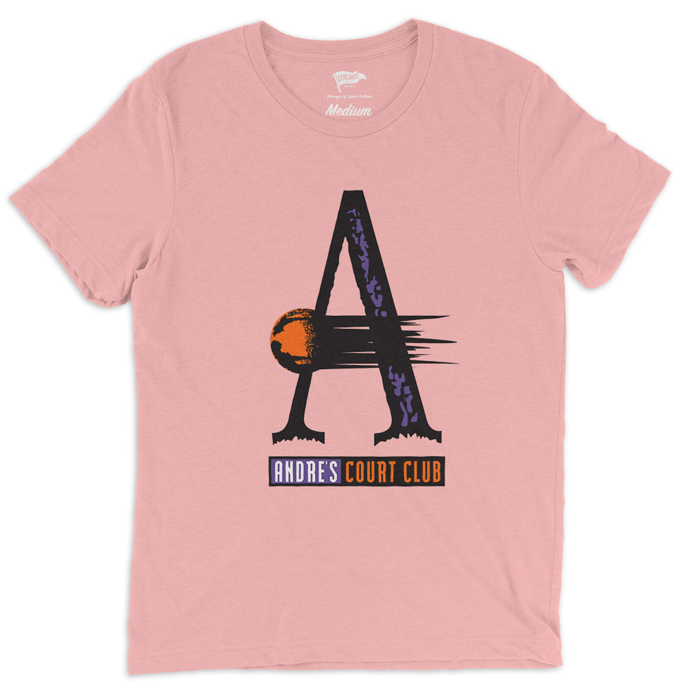 1991 Andre's Court Club Pink Tee - Streaker Sports