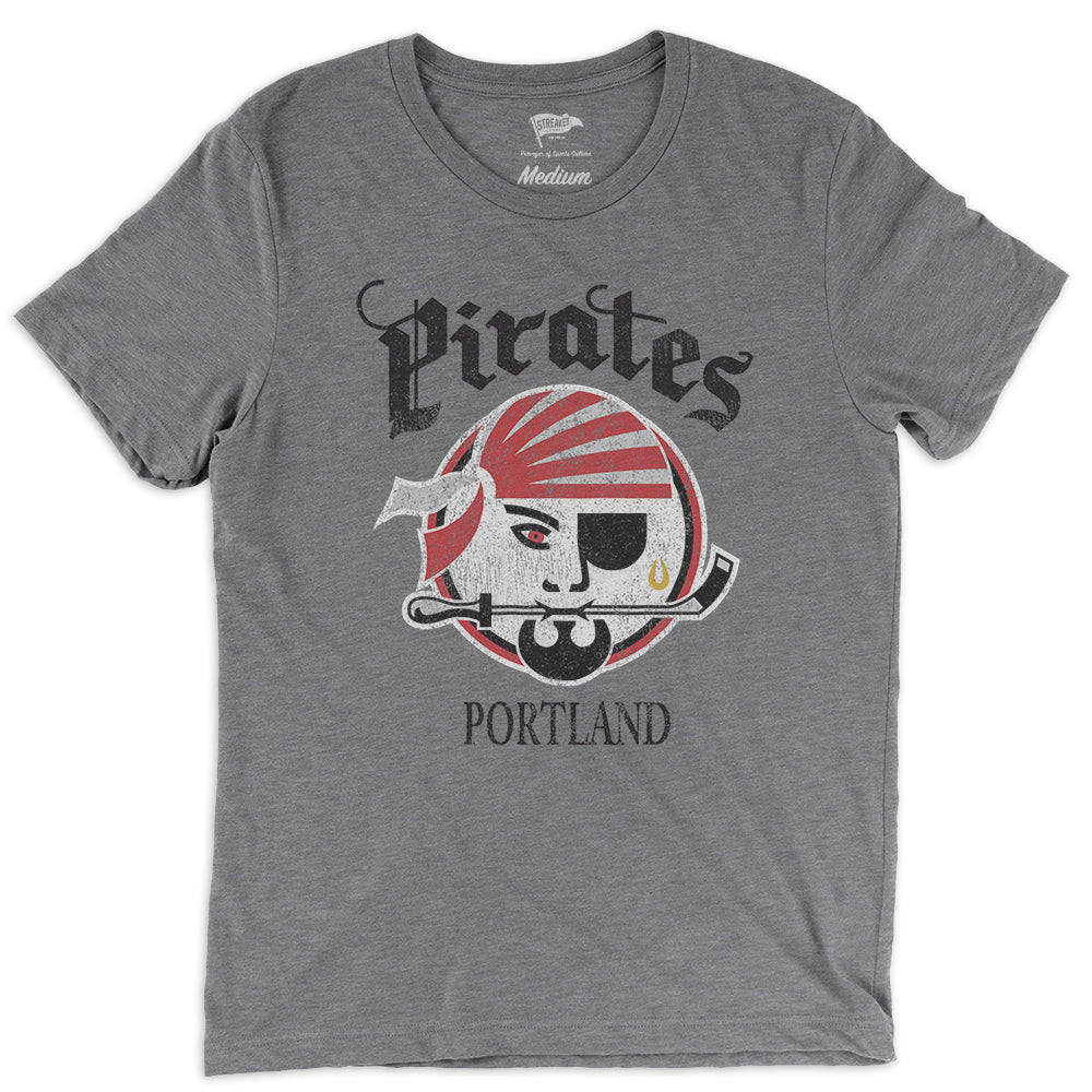 1993 Portland Pirates Logo Tee - Streaker Sports