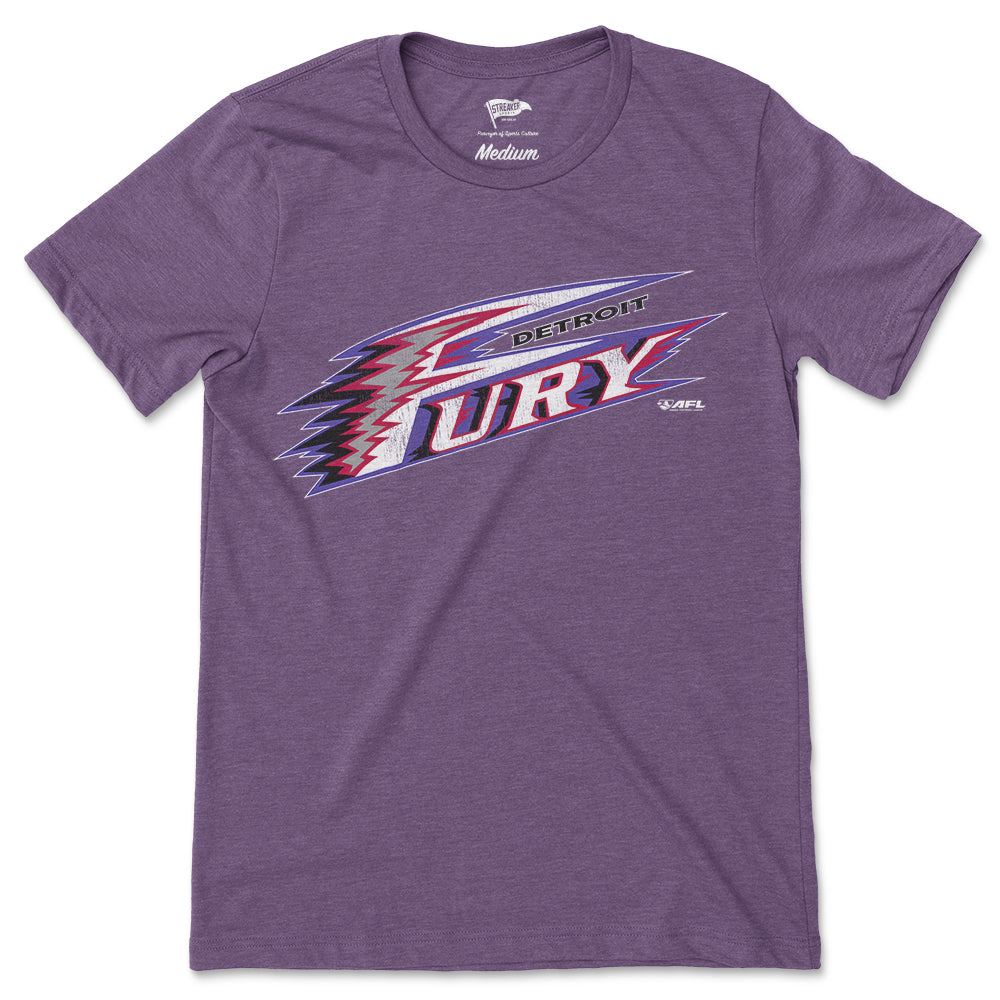 2001 Detroit Fury Logo Tee - Streaker Sports