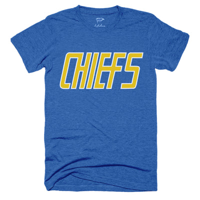 Charlestown Chiefs Logo Tee (Blue) - Streaker Sports