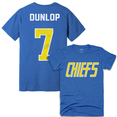 Charlestown Chiefs Reggie Dunlop Jersey Tee - Streaker Sports