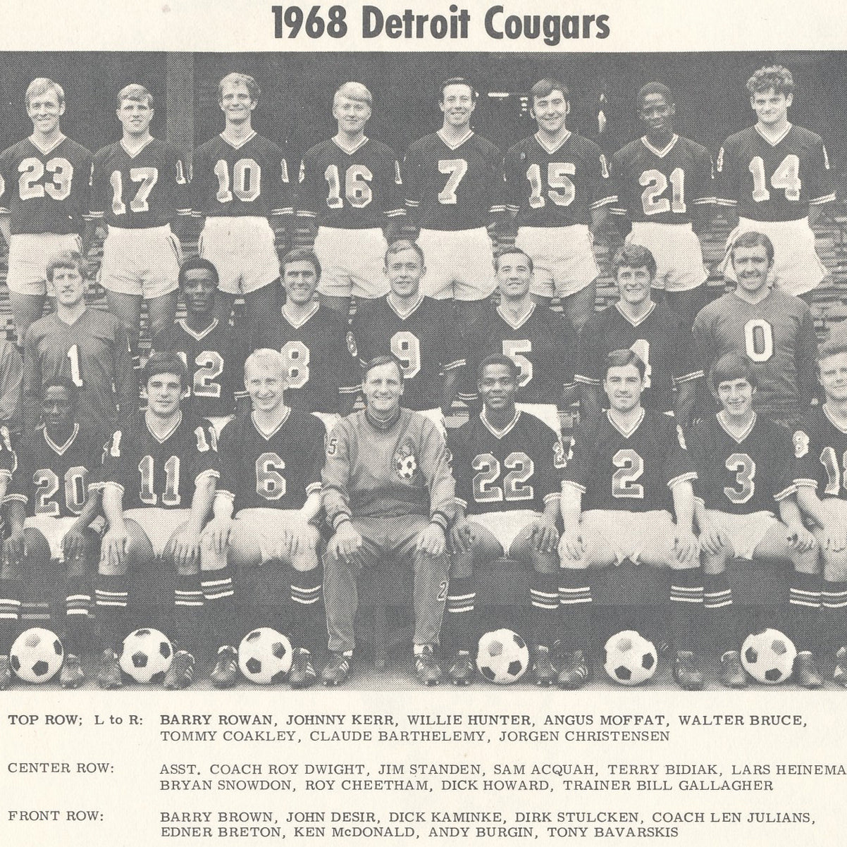 1967 Detroit Cougars Tee - Streaker Sports