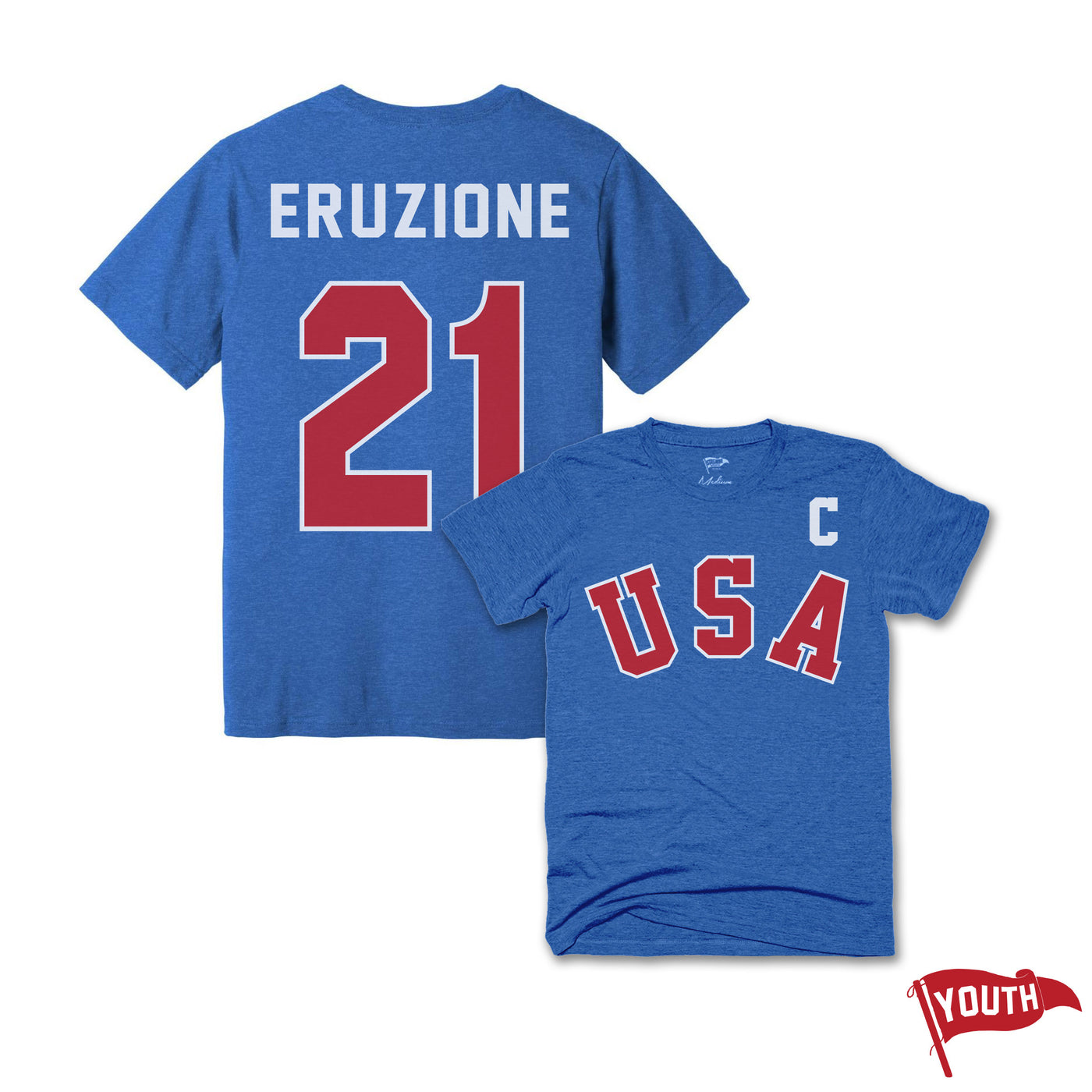 1980 Mike Eruzione Youth Jersey Tee - Streaker Sports