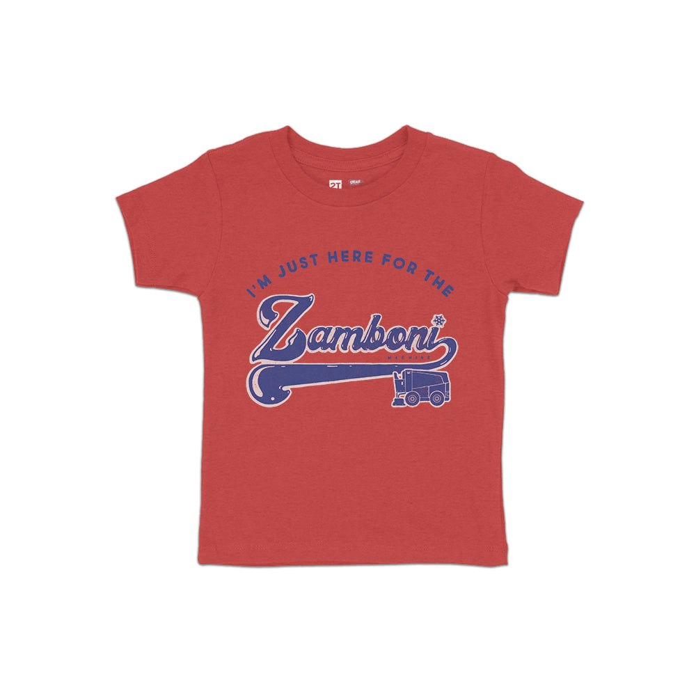 I'm Just Here for the Zamboni Toddler Tee - Streaker Sports