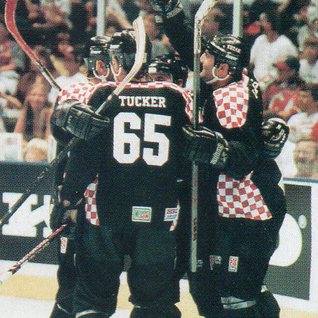 Streaker Sports 1995 Minnesota Blue Ox Tee: Dive into RHI history