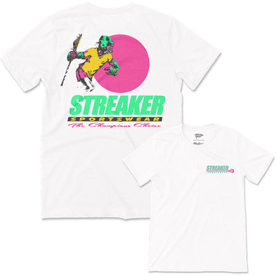 Streaker Champions Choice Retro Lacrosse Logo Tee - Streaker Sports