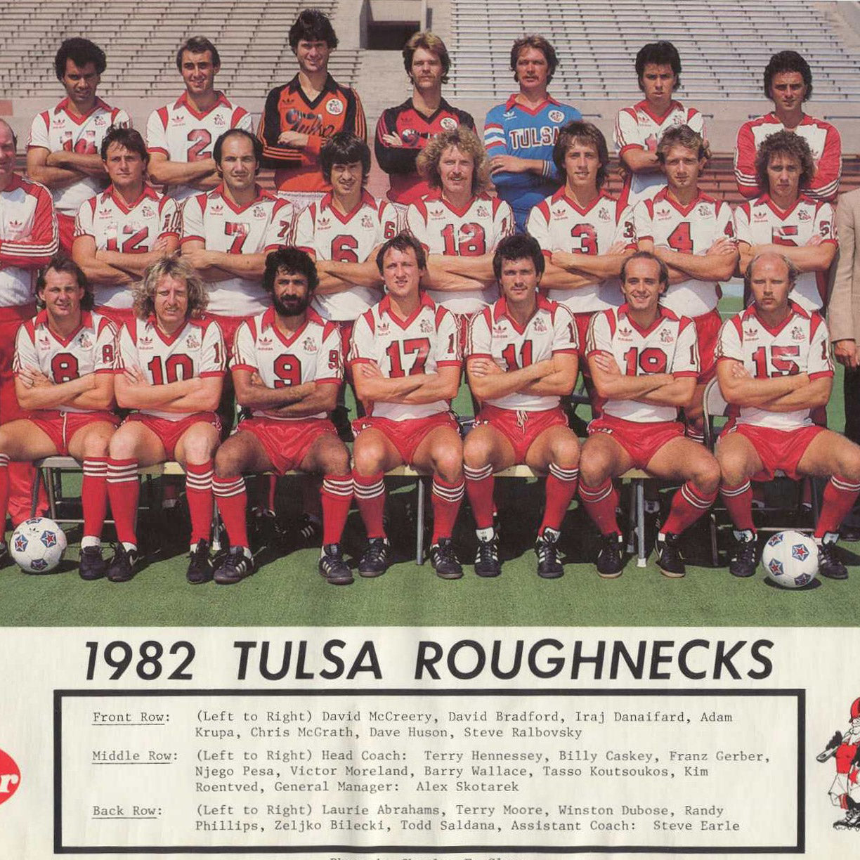 1977 Tulsa Roughnecks Tee - Streaker Sports