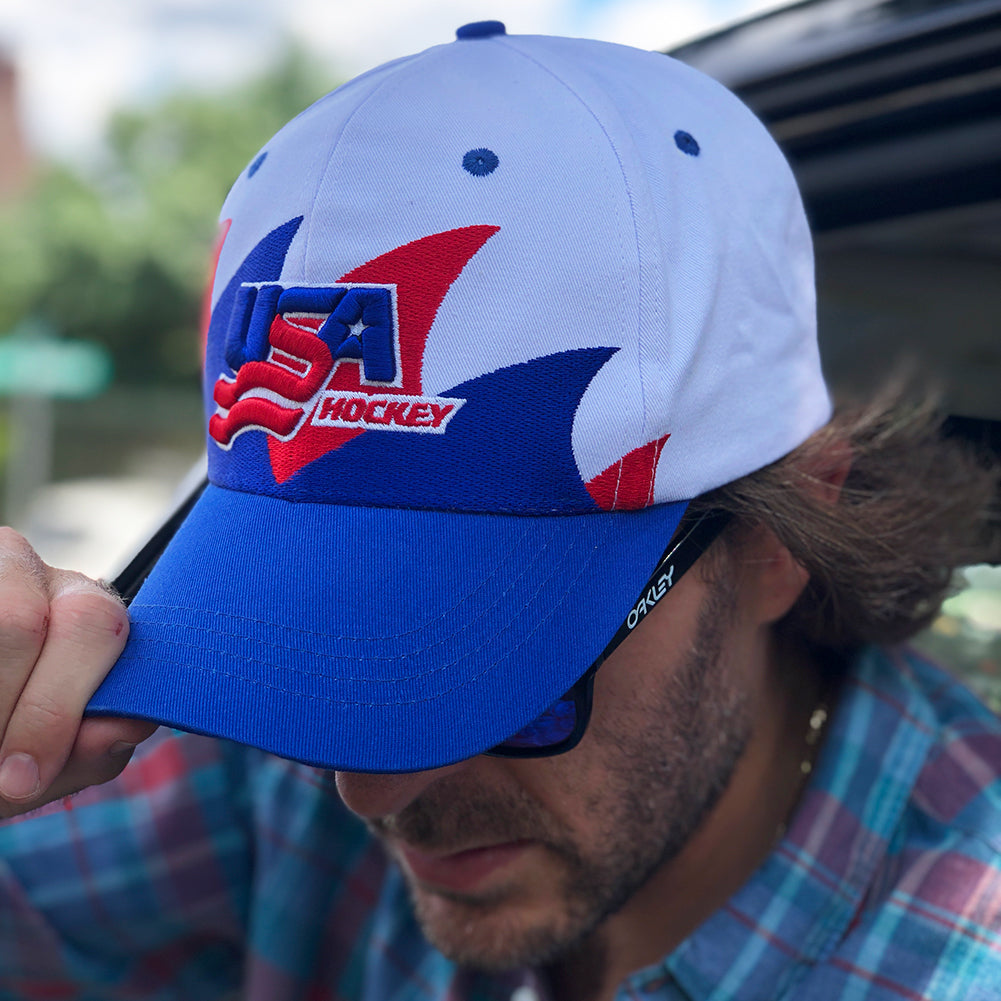 plug Bestudeer Spaans USA Hockey Retro Fin Snapback – Streaker Sports