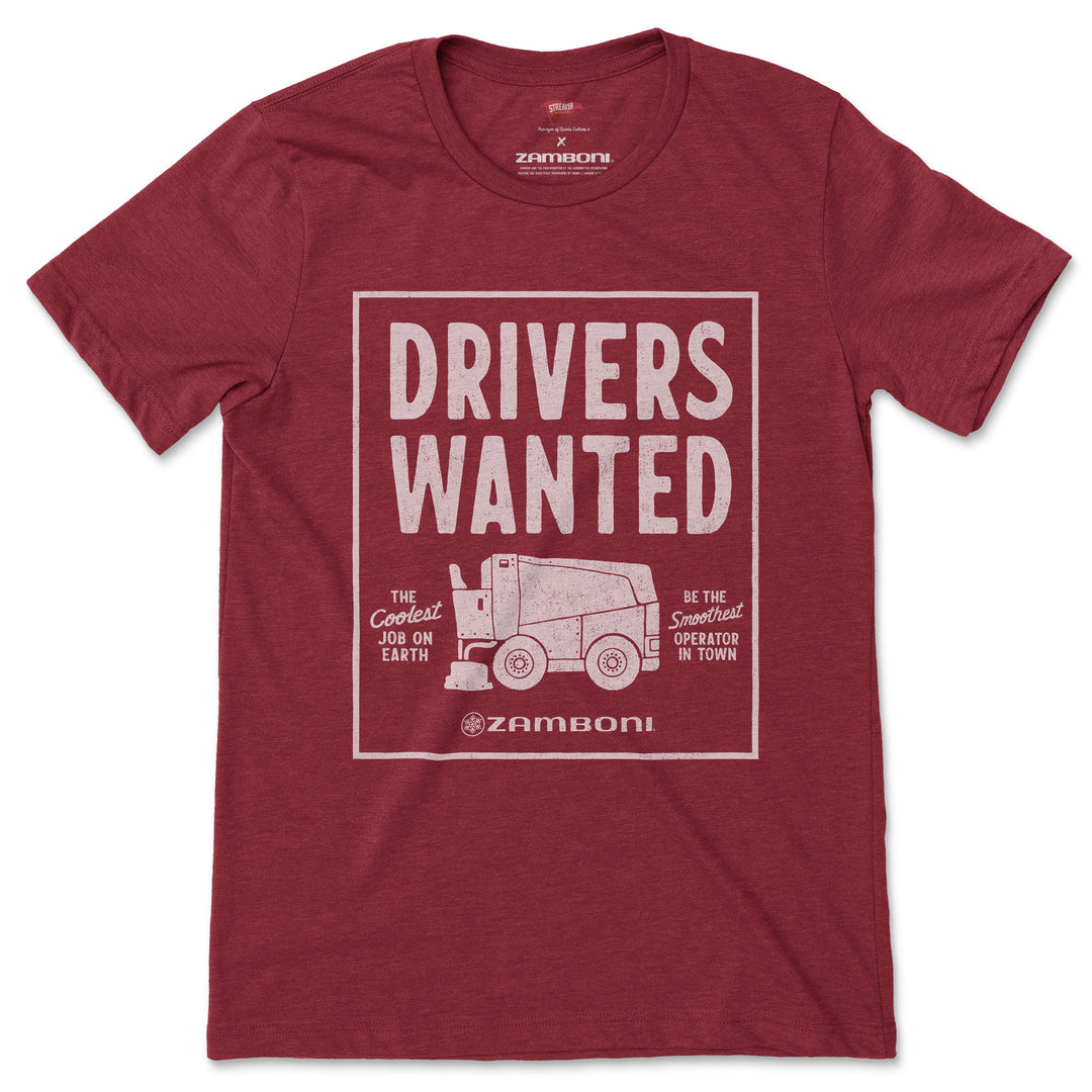 Zamboni Drivers Wanted Tee | Vintage Graphic Tee | Streaker Sports
